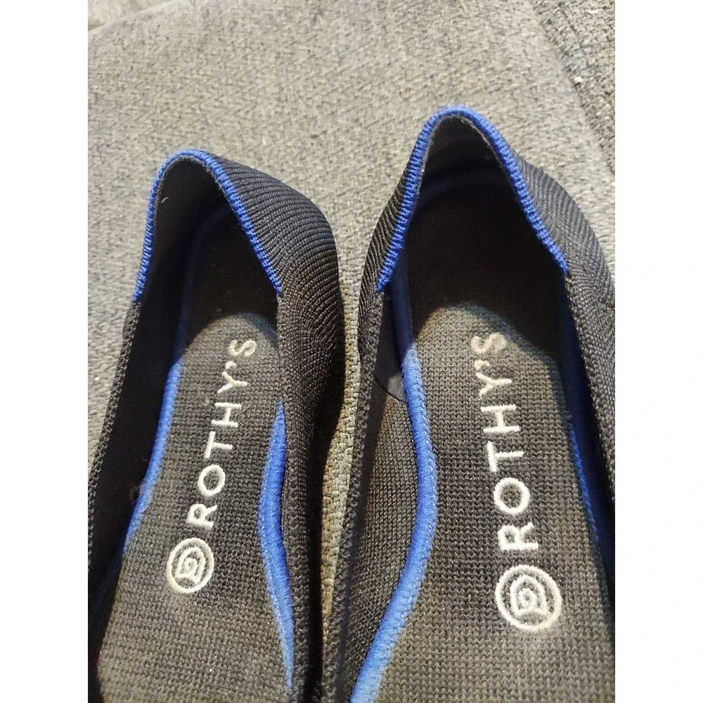 Rothy's The‎ Point Black Slip On Flat Shoes Women's Size US 6 Y2k Boho Grunge